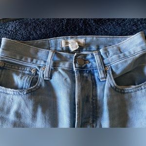 Madewell perfect vintage crop jeans, size 24